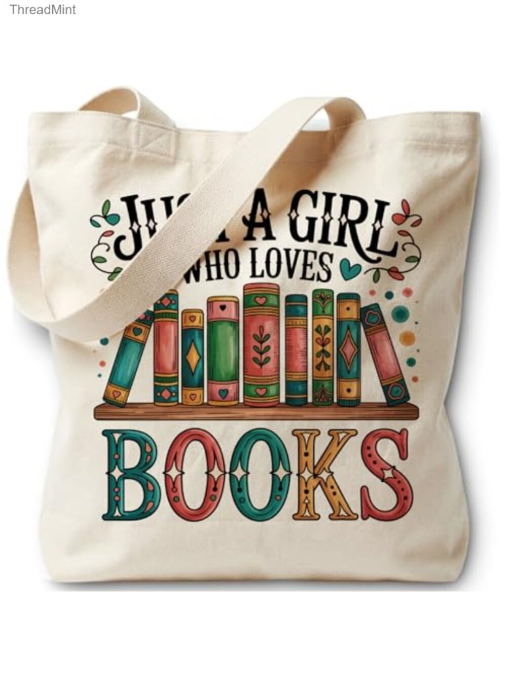 Canvas Tote Bag for Women - Large Reusable Shopping & Work Bag, Laptop Purse,